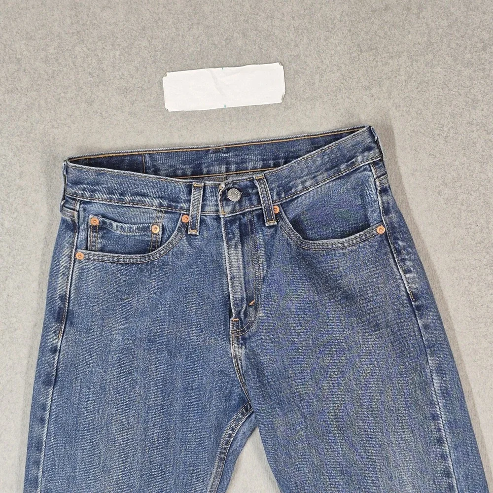 Levi's 505 Men Jeans 31X30 Blue Denim Regular Fit Straight Leg 29